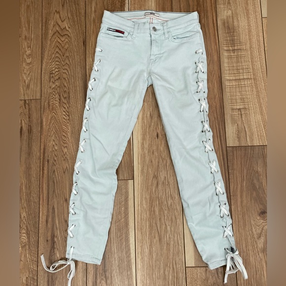 Tommy Hilfiger Denim - Tommy Hilfiger Lace Up Lightwash Denim Pants/Jeans